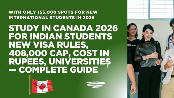 Study in Canada 2026 for Indian students — visa rules 408000 permit cap cost universities scholarships guide