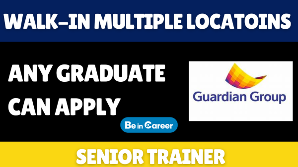 Guardians Group Hiring in Multiple Locatoins For Senior Trainer