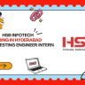 HSB Infotech Hiring QA Testing Engineer Intern Freshers Hyderabad 2025 Manual Testing Software QA