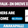 Padmam Jewellery Walk-In Drive in Anakapalli for Sales Executives and Cashiers. Freshers and experienced candidates can apply.