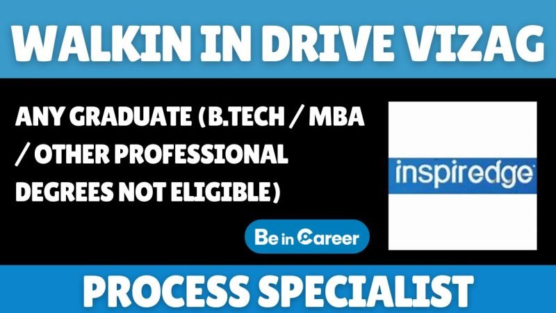 Inspiredge Walk-In Interview In Vizag For Process Specialist