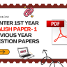 AP Inter 1st Year English Previous Year Question Papers
