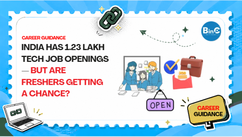 India Has 1.23 Lakh Tech Job Openings — But Are Freshers Getting a Chance?