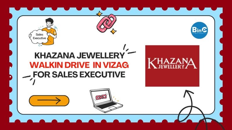 Khazana Jewellery Walk-In Drive In Vizag For Sales Executive