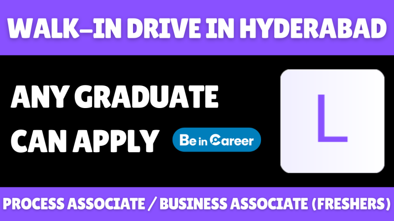 LeadWinner WalkIn In Hyderabad For Business Associate Freshers