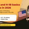 Learn OPT and H-1B basics for freshers in 2026. OPT rules, STEM extension, H-1B lottery, sponsorship tips, and FAQs to work in the USA.