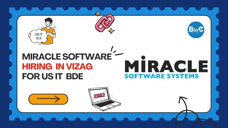 Miracle Software Hiring In Vizag For US IT BDE