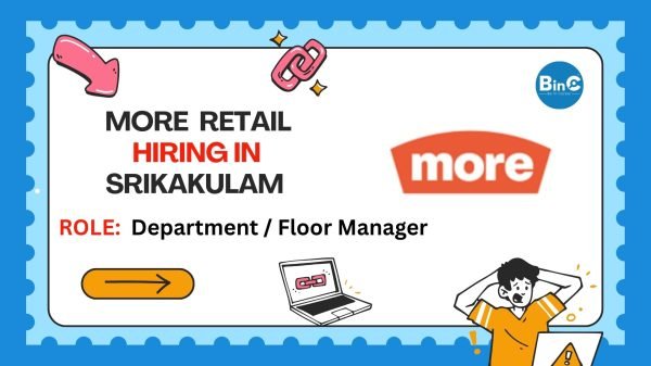 More Retail Hiring In Srikakulam For Department / Floor Manager