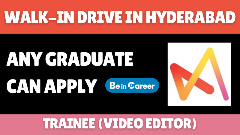 Movate Technologies WalkIn In Hyderabad For Video Editor