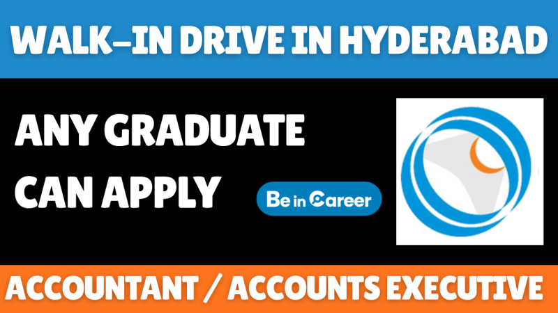 Oremus Walk-In In Hyderabad For Accountant / Accounts Executive