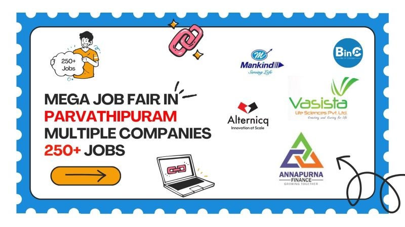 MCC Job Fair In Parvathipuram Manyam For 250+ Vacancies