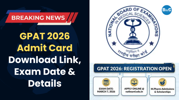 GPAT 2026 Admit Card Download Link, Exam Date & Details
