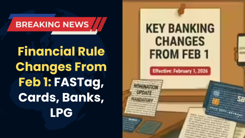 Financial Rule Changes From Feb 1: FASTag, Cards, Banks, LPG