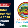 AP Inter 2nd Year Hall Ticket 2026 Download Link