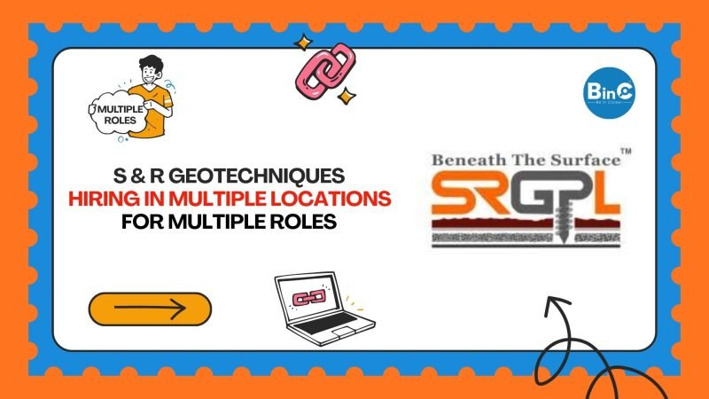 S&R Geotechniques Pvt Ltd SRGPL Hiring 2025 Lab Technician Civil Engineer Jobs Visakhapatnam Navi Mumbai