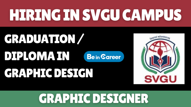 Sardar Vallabhbhai Global University Hiring Graphic Designer