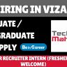 Tech Mahindra Hiring In Vizag For HR Recruiter Intern