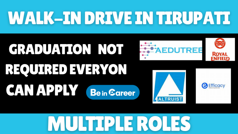 SV University Employment Office Mega Job Mela In Tirupati