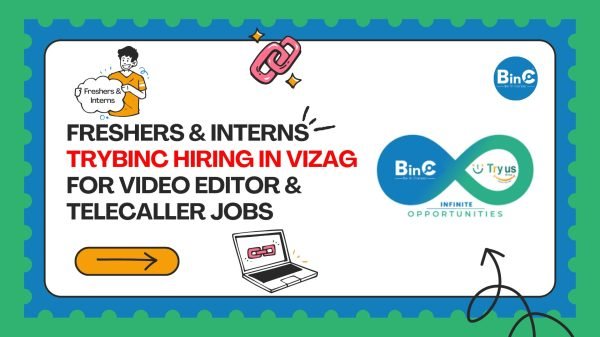 Trybinc Hiring In Vizag For Video Editor & Telecaller Jobs