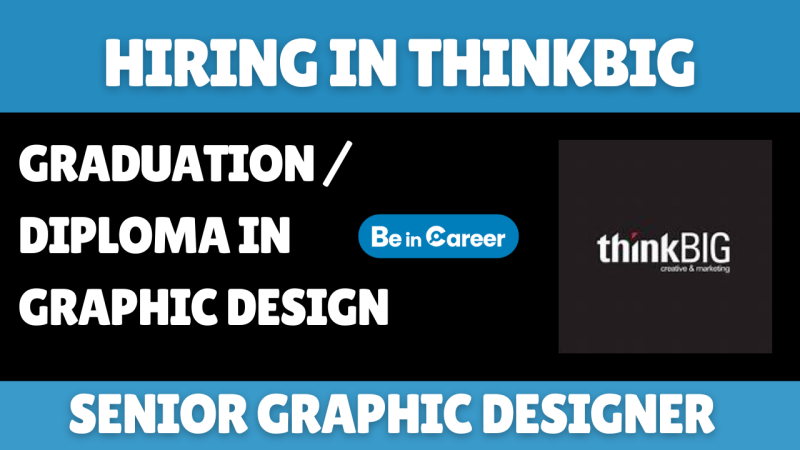 thinkBIG Creative & Marketing Hiring Senior Graphic Designer
