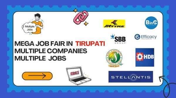 Mega Job Mela In Tirupati For 885+ Job Vacancies