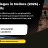 Top 10 ITI Colleges in Nellore (2026) with fees, popular trades, placements, scholarship details, and AP fee reimbursement information.