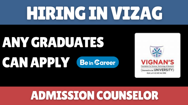  Vignan Junior College Hiring In Visakhapatnam