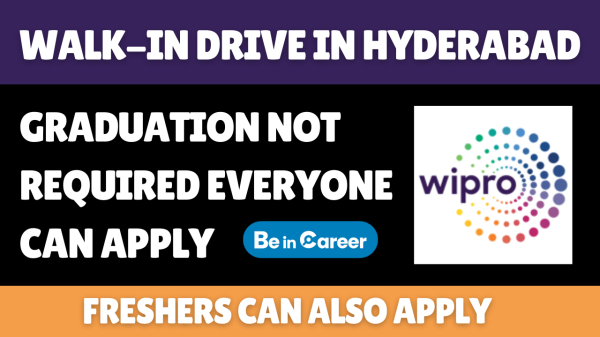 Wipro Walk-in Drive in Hyderabad for Non-Tech Support