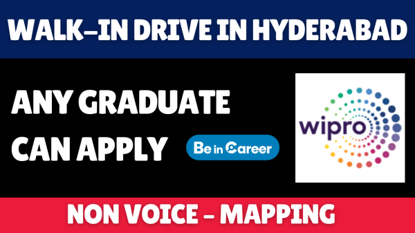 Wipro Walk-In In Hyderabad For Non Voice – Mapping