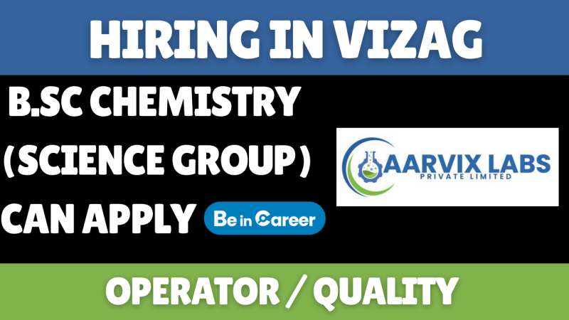 Aarvix Labs Hiring In Visakhapatnam