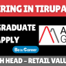 Adroit Group Hiring In Tirupati For Branch Head – Retail Valuation