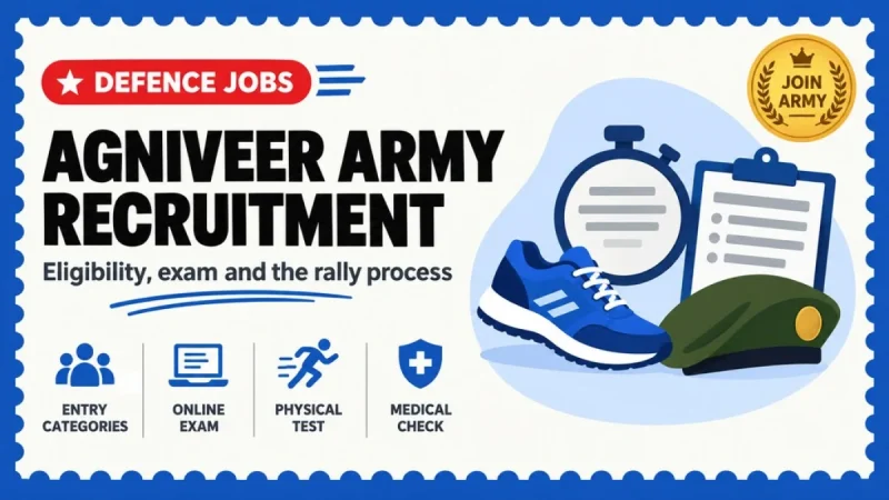 Agniveer Army Recruitment Guide: Categories, Eligibility, CEE and Rally