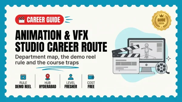 Animation and VFX Career in India 2026 — Studio Roles, the Demo Reel Route and the Course Traps