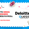 Deloitte Client Quess Corp Payroll OTC AR Professionals Collections Dispute Management Job Chennai Tamil Nadu 2026 – 150 Vacancies – 6 Months to 7 Years Experience – WFO Chennai – Relocation Welcome – Apply Official Google Form
