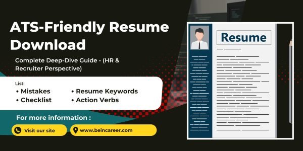 ATS-Friendly Resume Download Optimized with keywords, structure, and HR-approved formatting for freshers and experienced professionals.