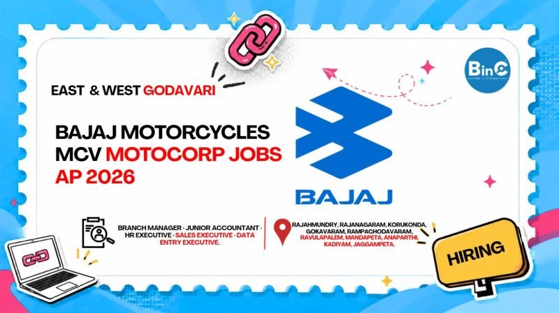 Bajaj Motorcycles MCV Motocorp Jobs AP 2026