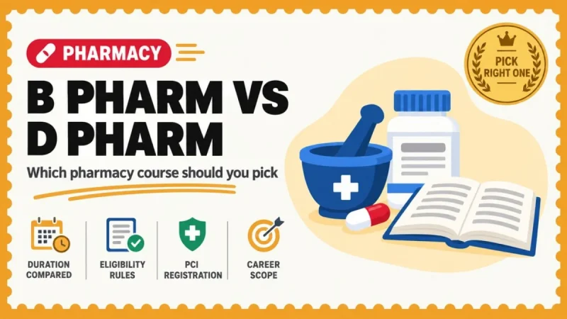 B.Pharm vs D.Pharm Difference - Duration, Registration, Lateral Entry