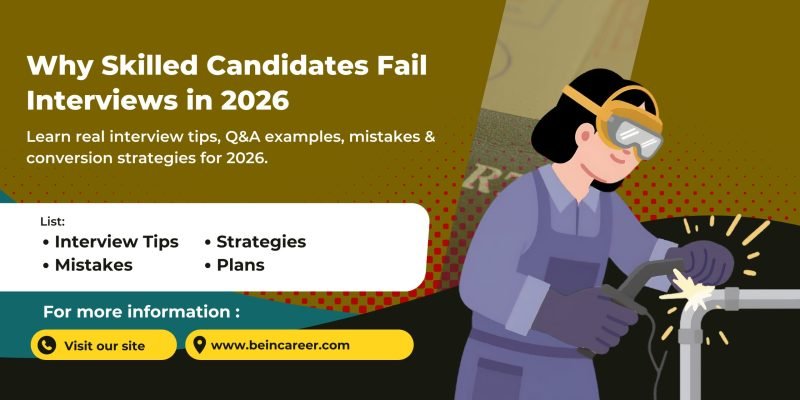 Why Skilled Candidates Fail Interviews Learn real interview tips, Q&A examples, mistakes & conversion strategies for 2026.