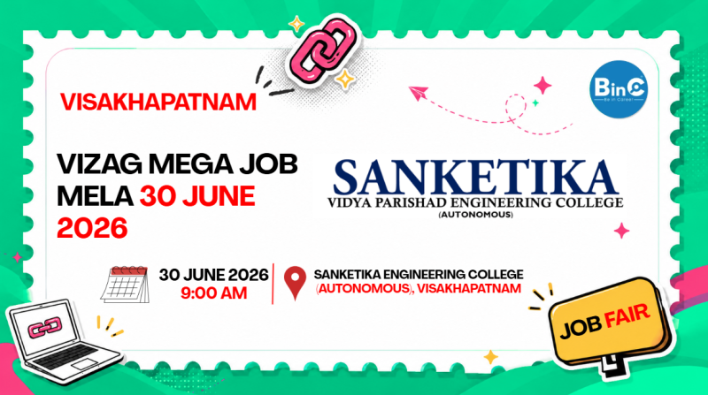 Vizag Mega Job Mela 30 June 2026 | 50 Companies | Sanketika