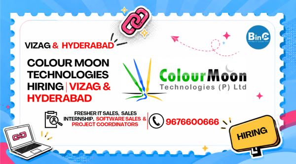 Colour Moon Technologies Hiring | Vizag & Hyderabad
