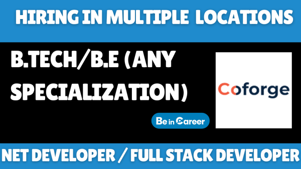 Coforge Hiring In Multiple Locations For Net Developer