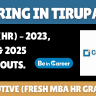CompIndia Hiring In Tirupati For HR Executive