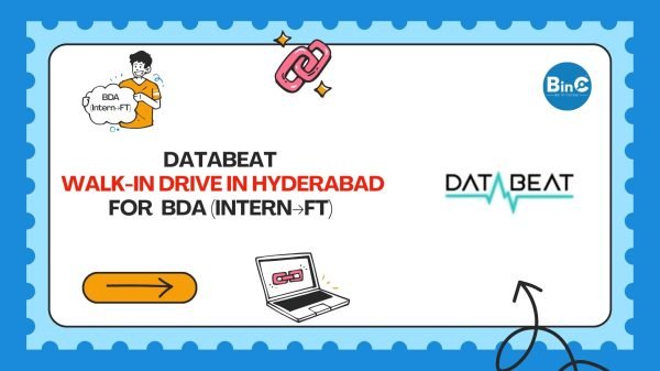 Databeat Walk-In Drive March 2026 Business Development Associate Freshers Hyderabad Raidurg