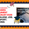 Freshers Document Checklist 2026 — College, Job, Passport, Banking