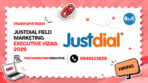 Justdial Field Marketing Executive Vizag 2026 | 8 Openings