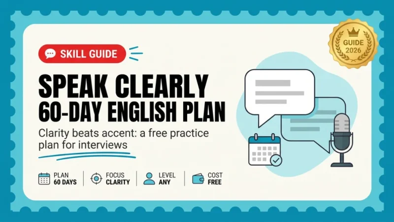 English Communication for Jobs — The 60-Day Fix for Telugu-Medium Students (2026)