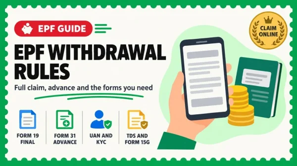 EPF Withdrawal Rules India 2026: Forms, Limits and Claim Steps