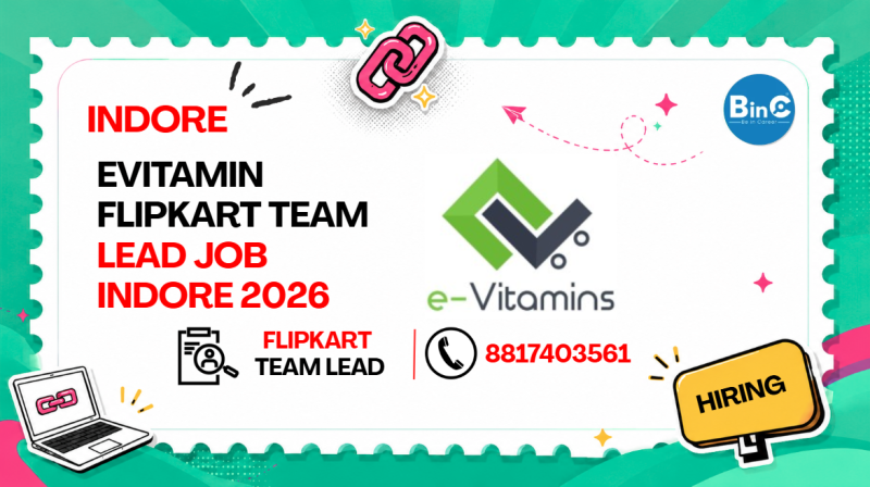 eVitamin Flipkart Team Lead Job Indore 2026