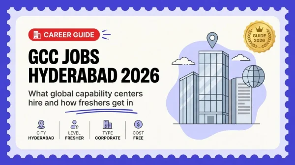 GCC Jobs in Hyderabad 2026 — What Global Capability Centers Are and How Freshers Get In