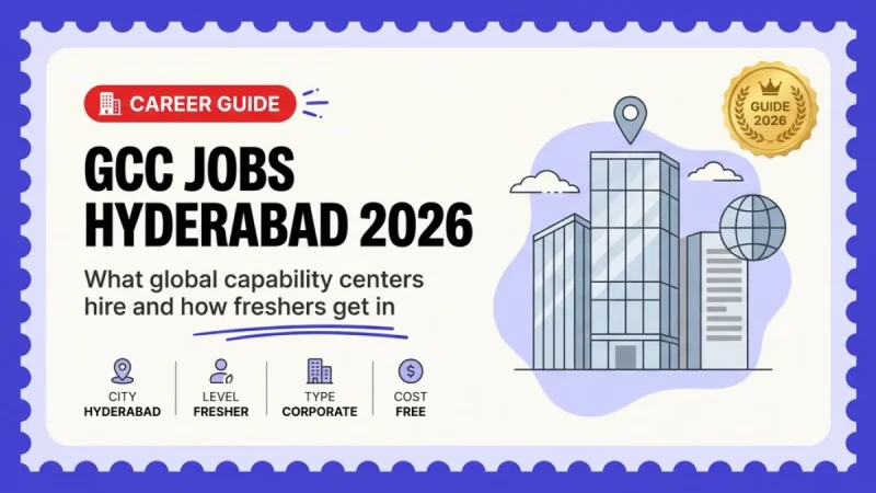 GCC Jobs in Hyderabad 2026 — What Global Capability Centers Are and How Freshers Get In